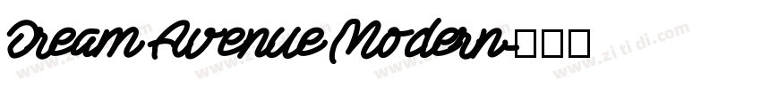 Dream Avenue Modern字体转换